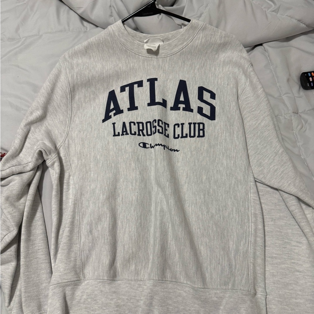 Champion Light Gray Men's Crewneck Sweater